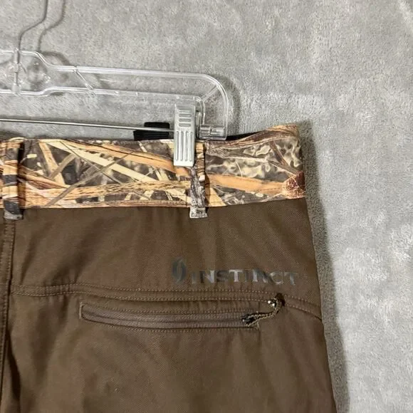 Cabela's Instinct Pants Men 34x34 (34x32) Zonz Waterfowl Camo Hunting Outdoor